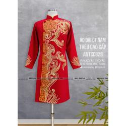 Áo Dài Cách Tân Nam Thêu Cao Cấp ANTCC828